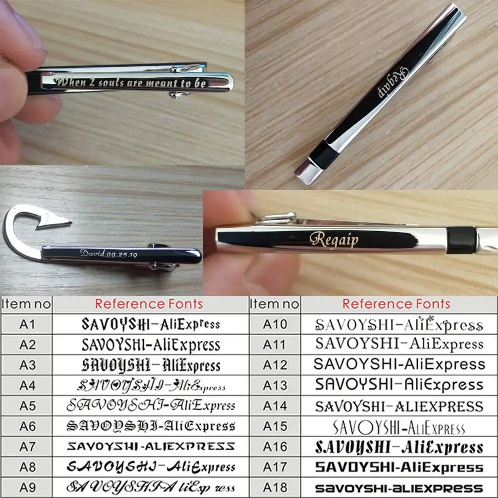 Высококачественный зажим для галстука SAVOYSHI с лазерной гравировкой модный стиль