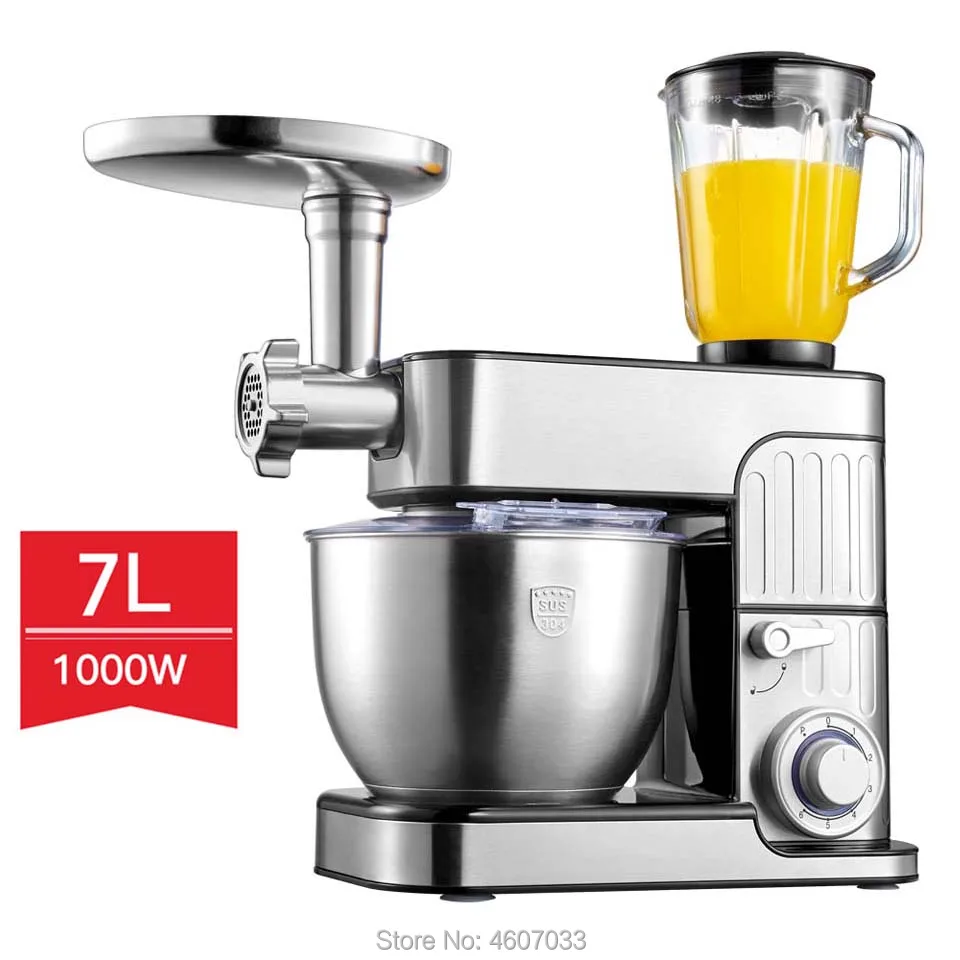 Электрическая миска для кухни Миксер с 6 скоростями 7 л венчиком взбивания яиц