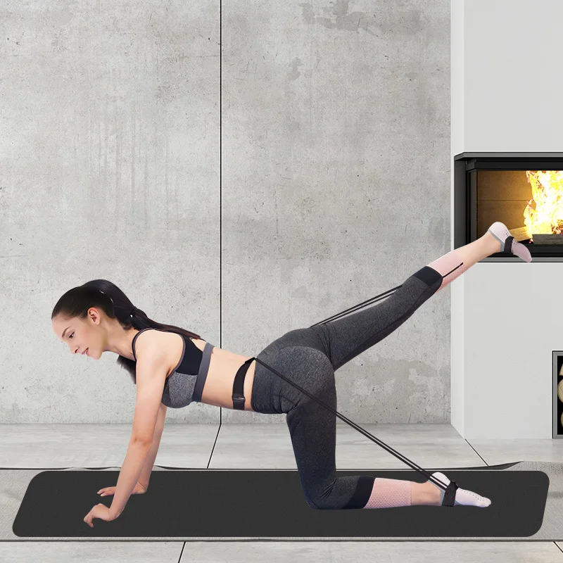 Спортивные Эспандеры для ягодиц и ног эластичные ленты тренировок мышц педалей