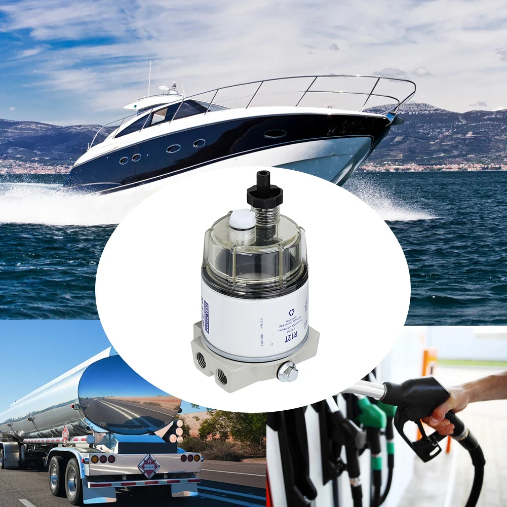 R12T 30 gph Boat Marine Rotation Fuel Filter Water Separator Fits for Speedboat oil tanker filling truck | Автомобили и мотоциклы