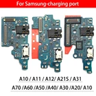 10 шт. USB зарядное устройство док-станция разъем гибкий кабель для Samsung A70 A60 A50 A40 A30 A20 A10 A11 A12 A21S A31 A750F A920F