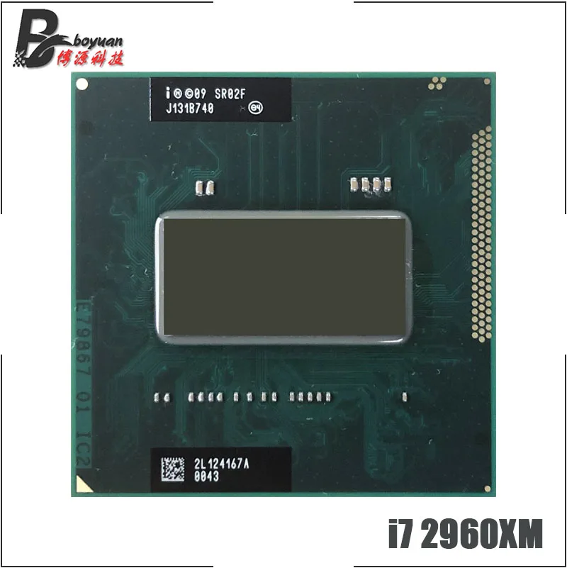 Четырехъядерный процессор Intel Core i7-2960XM i7 2960XM SR02F 2,7 ГГц Восьмиядерный процессор 8 м 55 Вт Разъем G2/rPGA988B