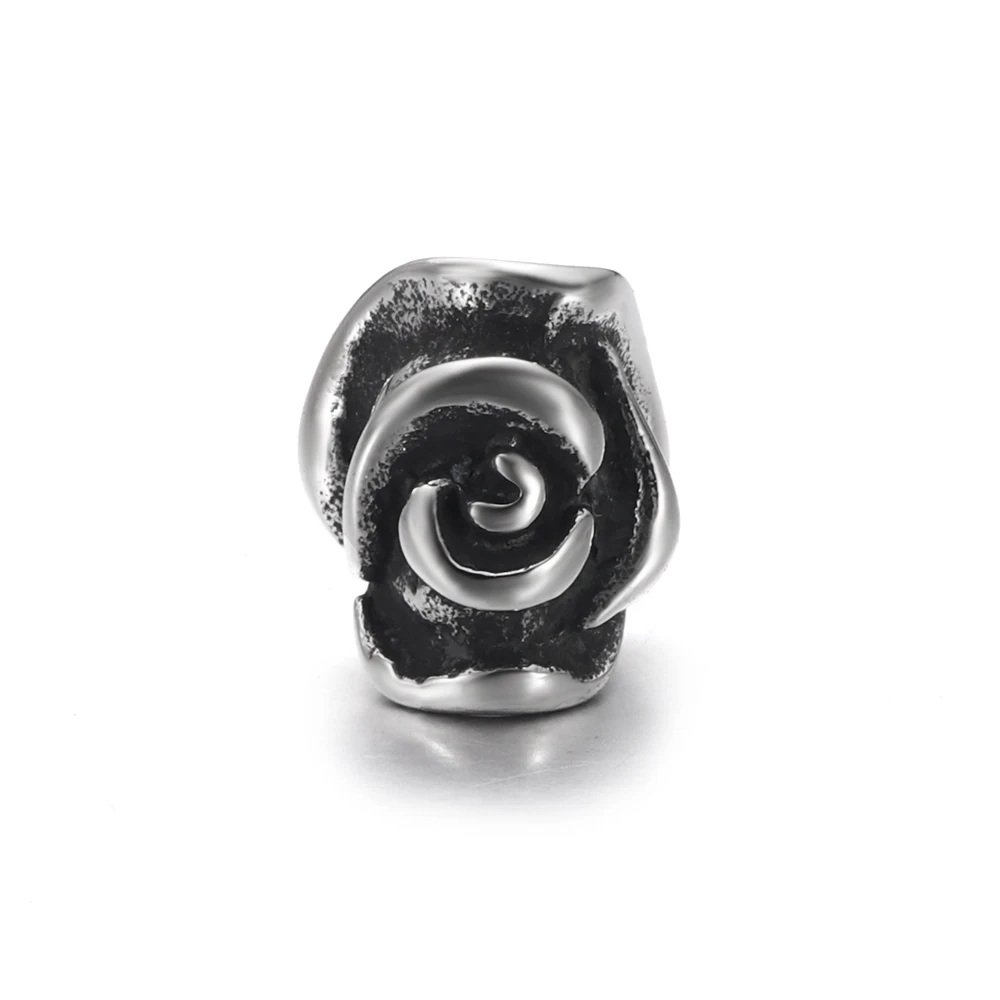 Нержавеющая сталь розовая бусина 5 мм отверстие металлический европейский