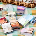 50 шт., декоративные наклейки-книжки для скрапбукинга