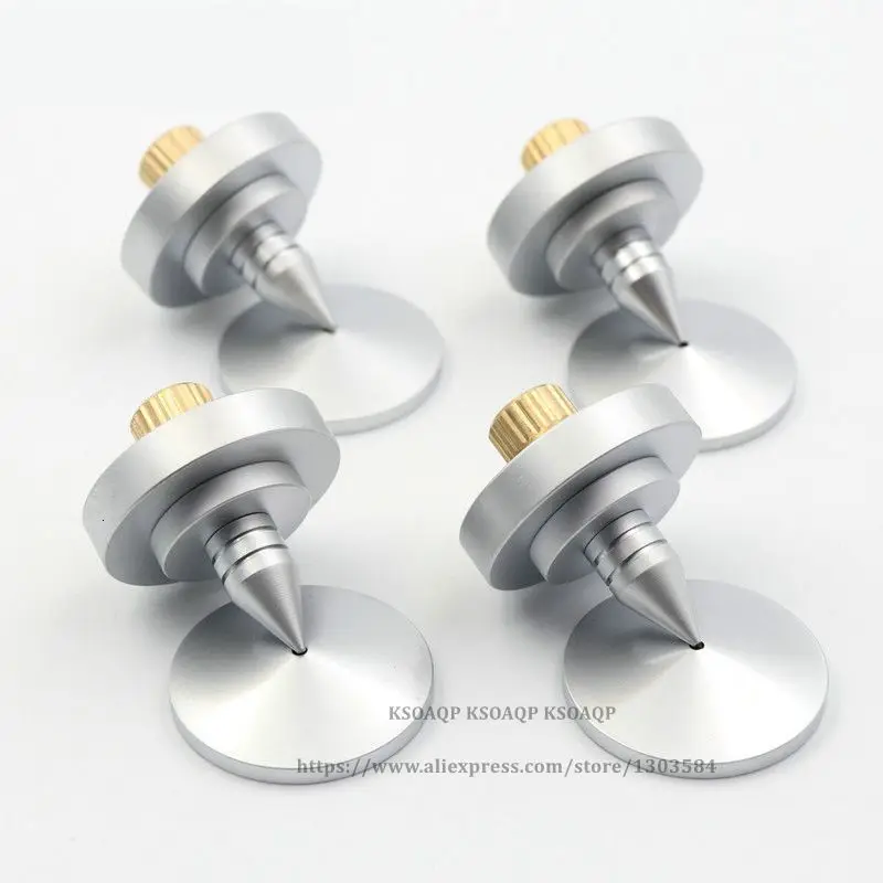 4 шт. 35 мм обработанный латунный динамик изоляционный шип Hifi усилитель поворотный