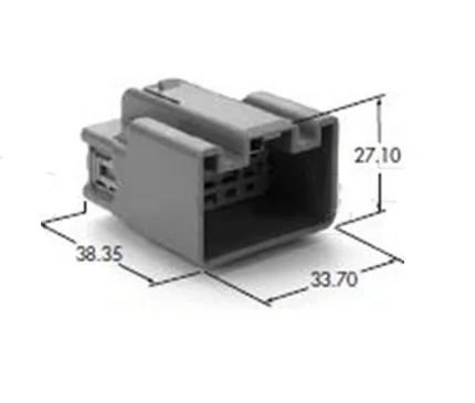 2sets electric 10pin auto housing plug 7282-6457 plastic wire cable harness unsealed connector with pins 7282-6457-40