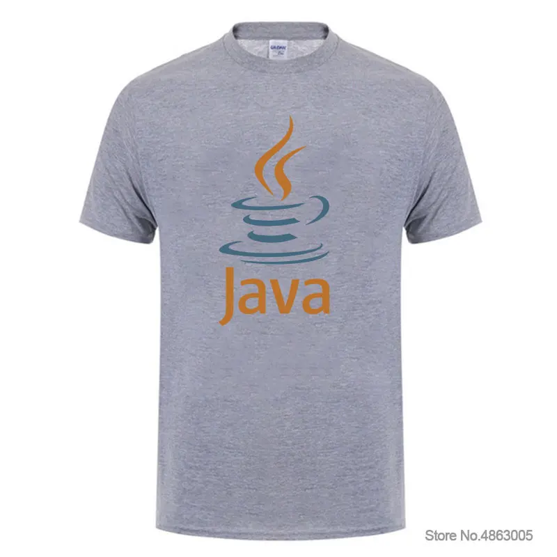 Летняя модная новая футболка IT Fans JAVA для мужчин и женщин Классическая мужские
