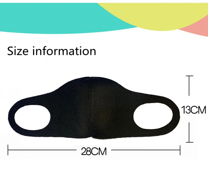 2 шт./лот Новая маска для лица тканевая моющаяся защитная унисекс дышащая