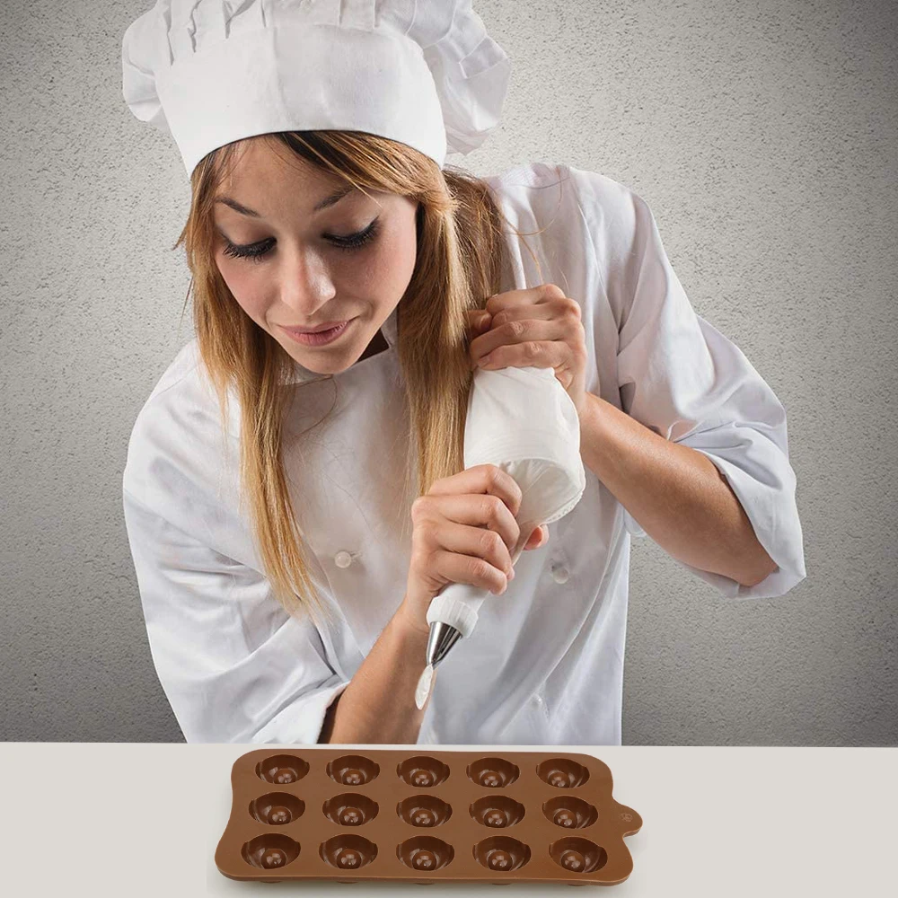 

New Silicone Chocolate Mold Chocolate Baking Tools Non-stick Silicone Cake Mold 3D Mold For DIY best Jelly And Candy Mold