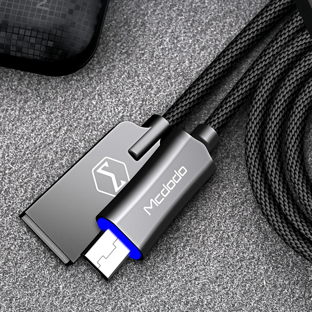 

Mcdodo Micro USB Cable 3A Fast Charging USB Data Cable QC3.0 for Samsung S7 Xiaomi LG Android Phone Auto Disconnect LED USB Cord
