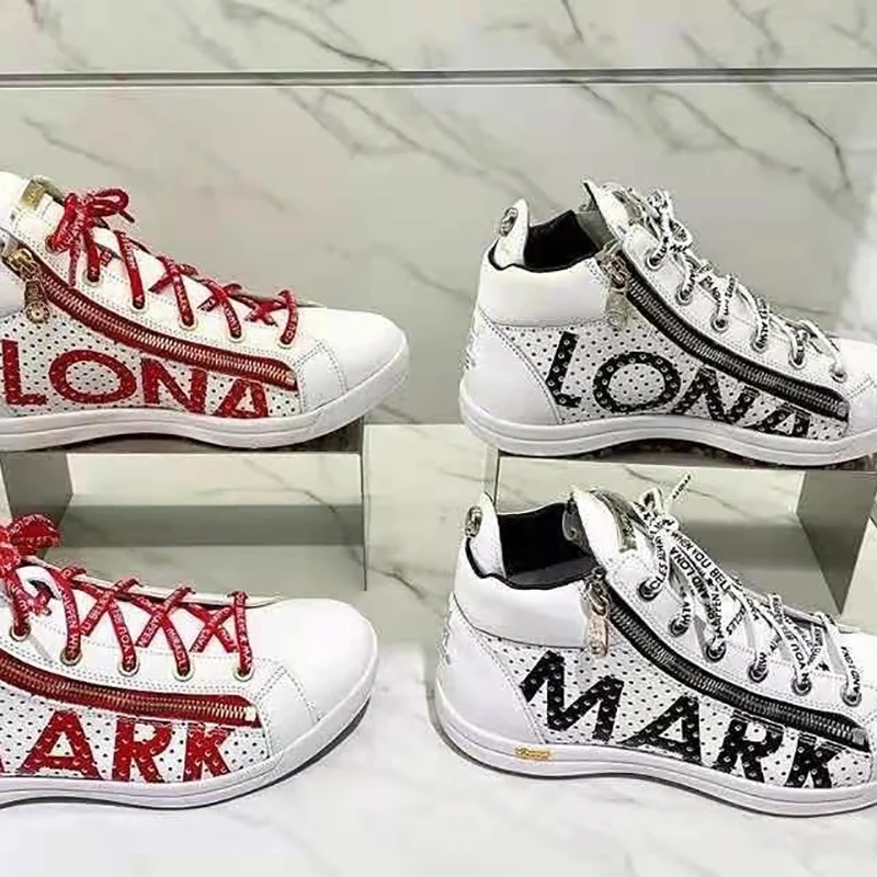 MARK &amplona High Top Golf Shoes for Women Sports Ladies' Breathable Non-slip Double Zipper Sneakers | Спорт и развлечения