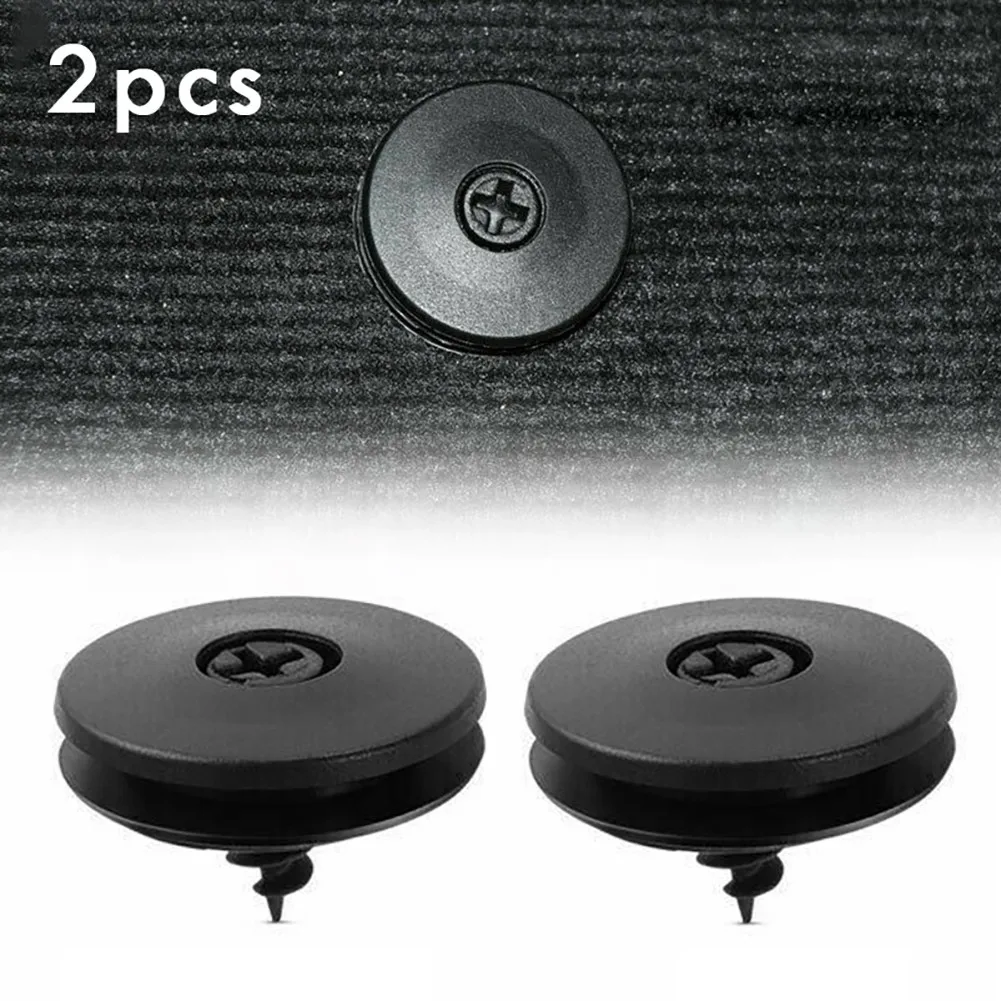 

2Pcs Floor Mat Clips Black Car Mat Easy To Install For Fixing Floor Holders