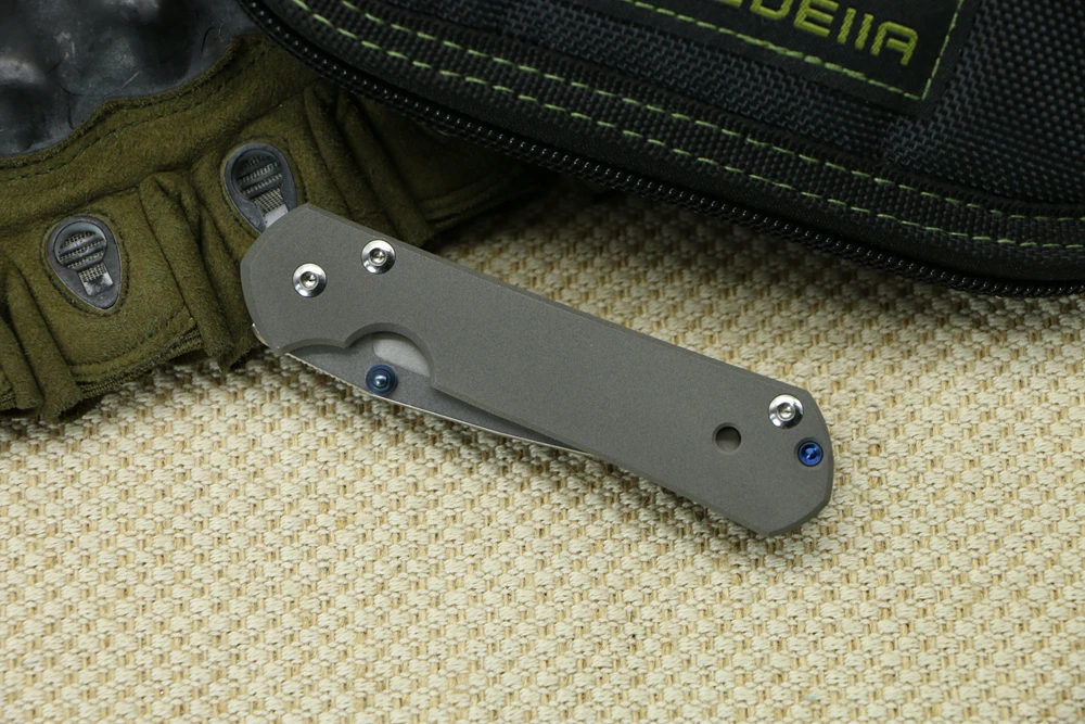Kanedeiia маленький складной нож Sebenza 21(2,9") D2 лезвие титановая ручка универсальный инструмент для кемпинга и охоты карманные ножи для выживания