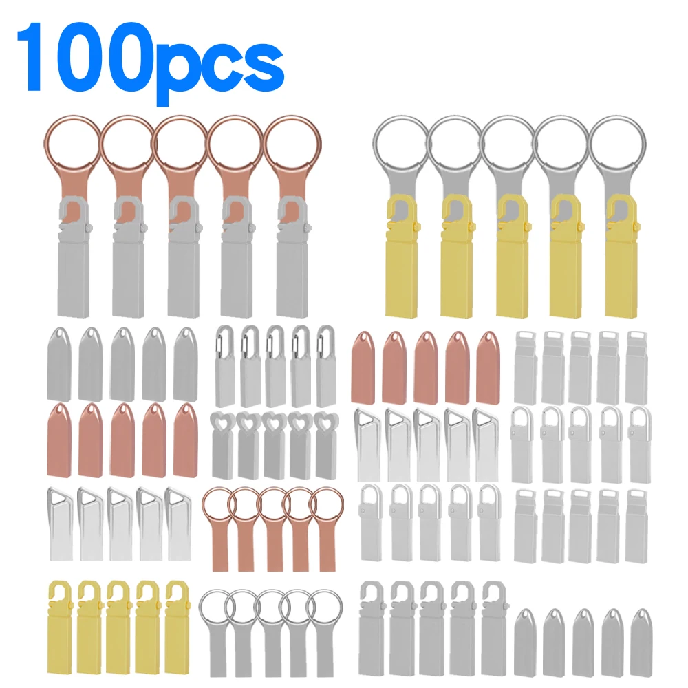 

100pcs/lot Metal Mini USB Flash Drive 128GB 64GB 32GB pen drive Cle USB Flash Stick Pen Drive 4gb 8gb 16gb USB Stick custom logo