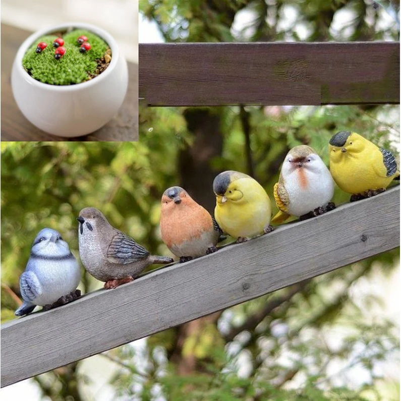 

Outdoor Gardening Simulation Animal Decoration Resin Birds Crafts Courtyard Park Figurines Ornaments Landscape Villa Accessories