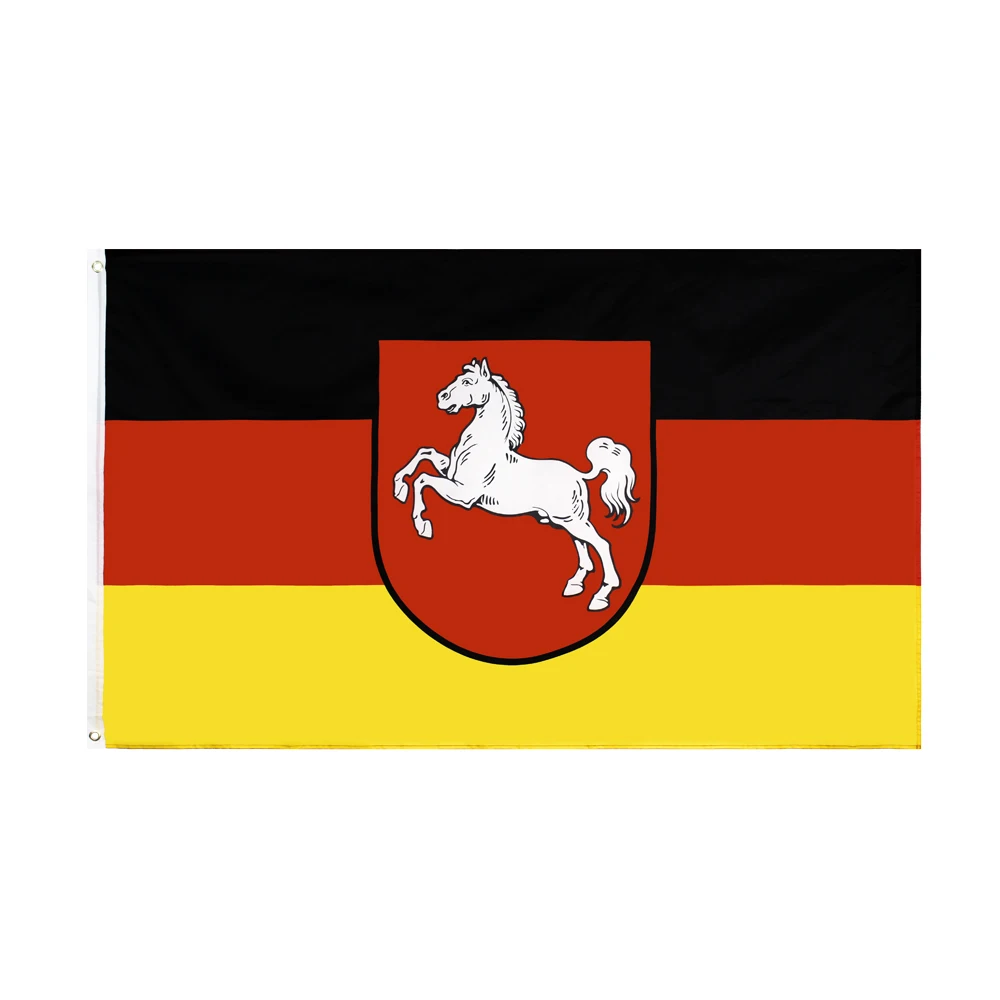 

WN 60X90 90X150cm LOWER SAXONY Flag German State Niedersachsen Banner For Decoration