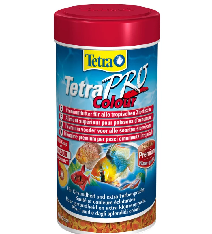 Tetra Pro хрустящий цвет энергии водорослей еда для всех декоративных рыб кормушка для рыб