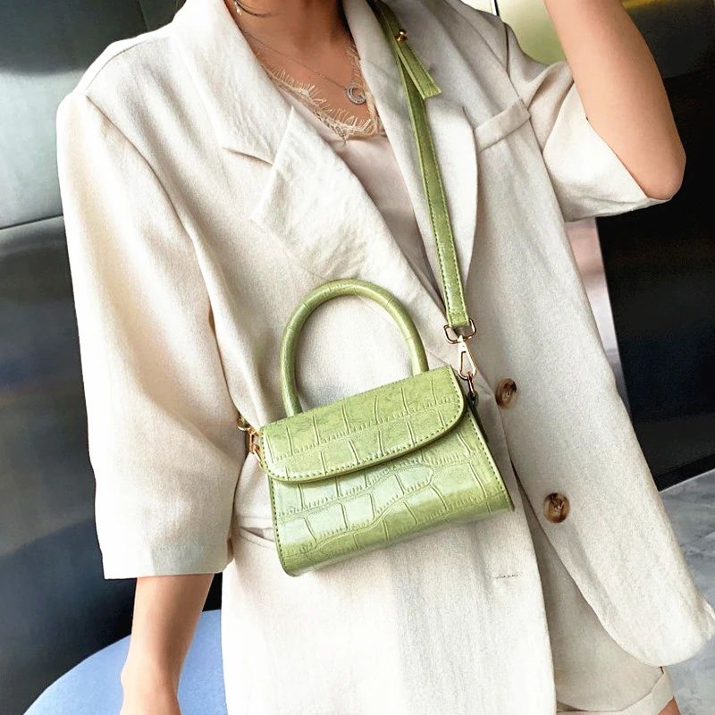 2020 женская сумка с крокодиловым узором дизайнерская через плечо черная вечерняя