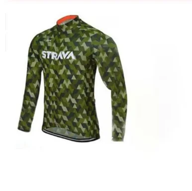 Long jersey 5 STRAVA осень с длинным рукавом Велоспорт Джерси костюм ropa ciclismo велосипедный костюм горный велосипед Джерси форма 20D - Цвет: Long jersey 5