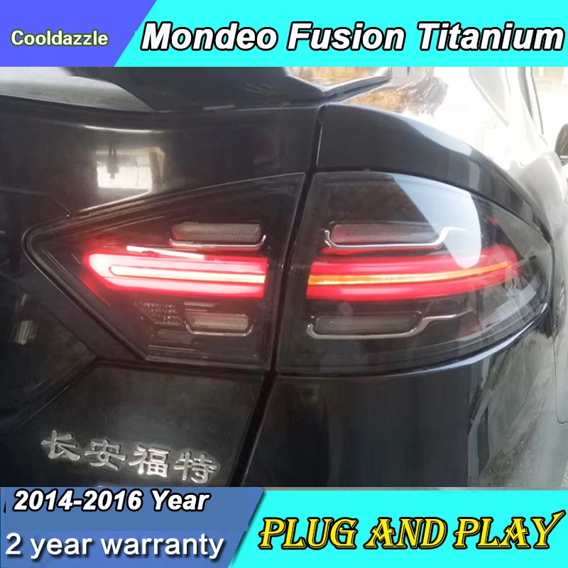 4 шт. для FORD Fusion Титан Mondeo светодиодный задний фонарь 2014 2015 2016 хвост светильник