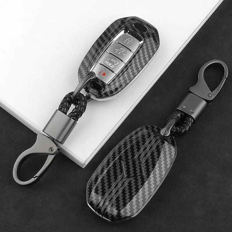 

ABS Carbon Fiber Car Smart Remote Control Key Case Protective Shell is Suitable for Infiniti QX50 QX60 Q60 Q70 2020 2021