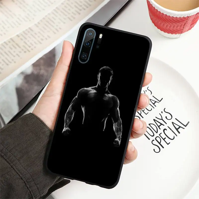 

Bodybuilding Gym Fitness Phone Case For Huawei P40 P20 P30 lite Pro P Smart 2019 Mate 40 20 10 Lite Pro Nova 5t