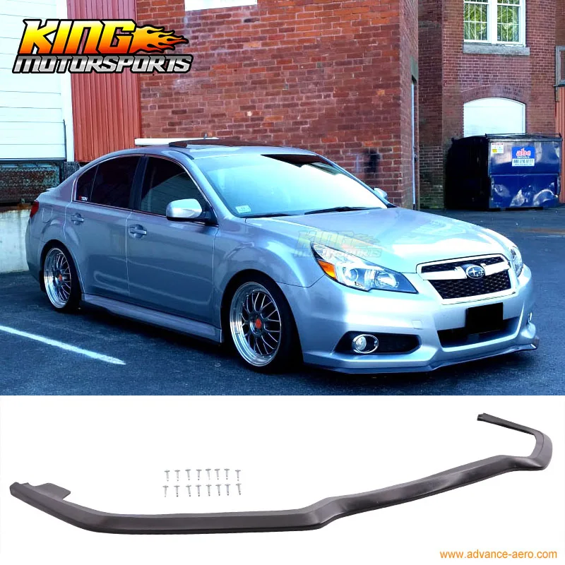 Спойлер для переднего бампера Subaru Legacy SM подходит 13 14 полиуретан (ПУ)|bumper lip spoiler|front