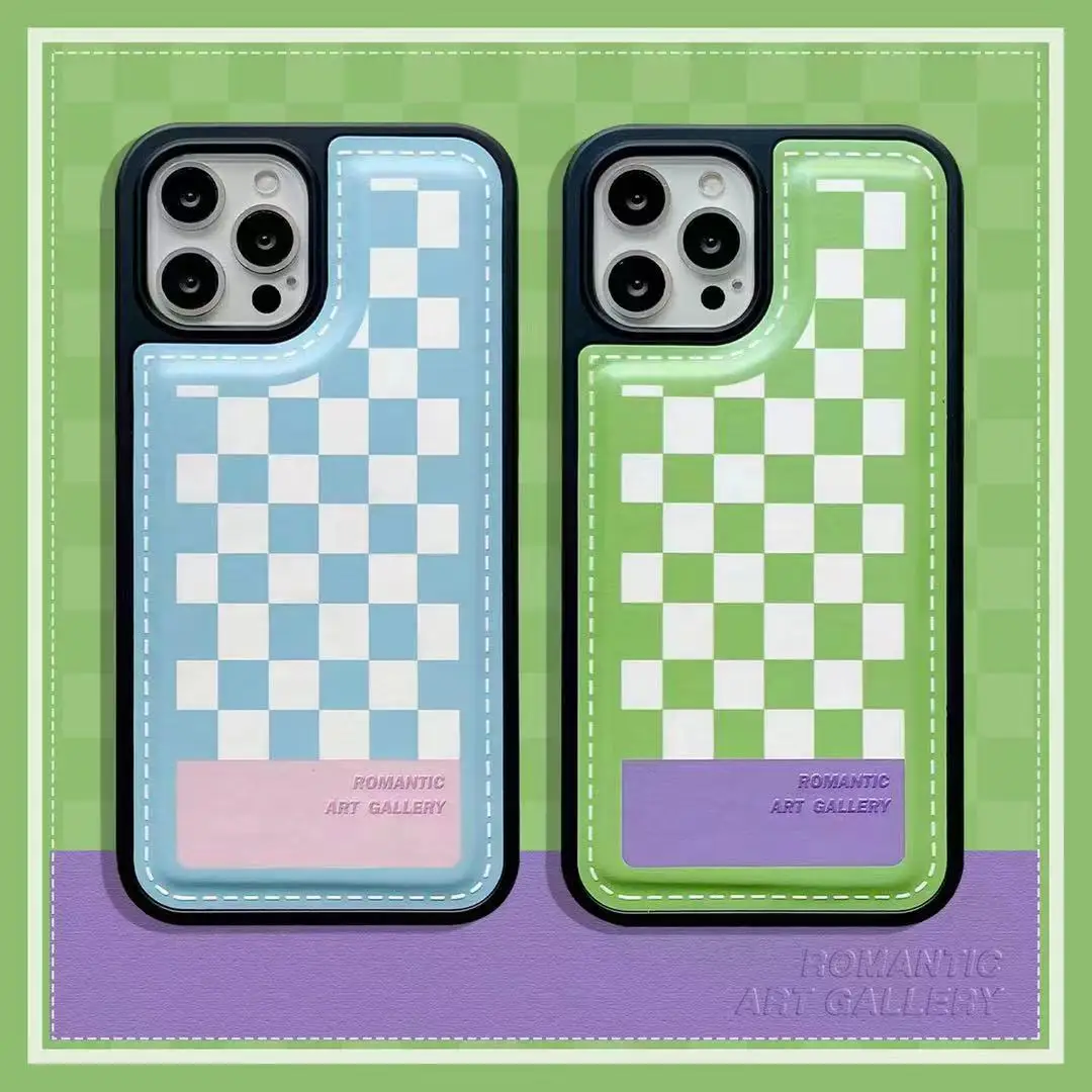 

Чехол для iPhone 13 Pro Max, мягкий ТПУ чехол для iPhone 12 Pro Max, 11 X, XS, XR, XSMAX, с точной защитой камеры, Роскошный Ретро чехол с ромбовидным узором