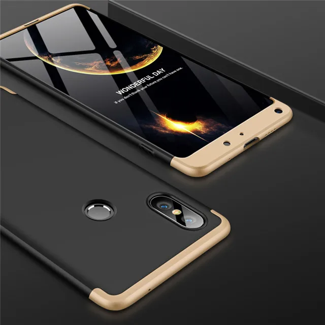 Black Gold 360 противоударный защитный пластиковый жесткий чехол для Xiaomi mi 5 5S 5X A1 матовый Силиконовый чехол Coque Funda на Xiaomi mi Max 2 mi x 2 2S - Цвет: Black Gold