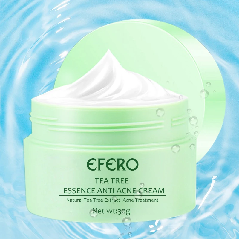Tea Tree Cream Efero с экстрактом улитки ремонт уход за кожей лица кремовое увлажняющее отбеливание против морщин, акне Уход укрепляющий Лифт Крем на основе улиточного секрета(муцин) для Уход за лицом - Цвет: Tea Tree Cream