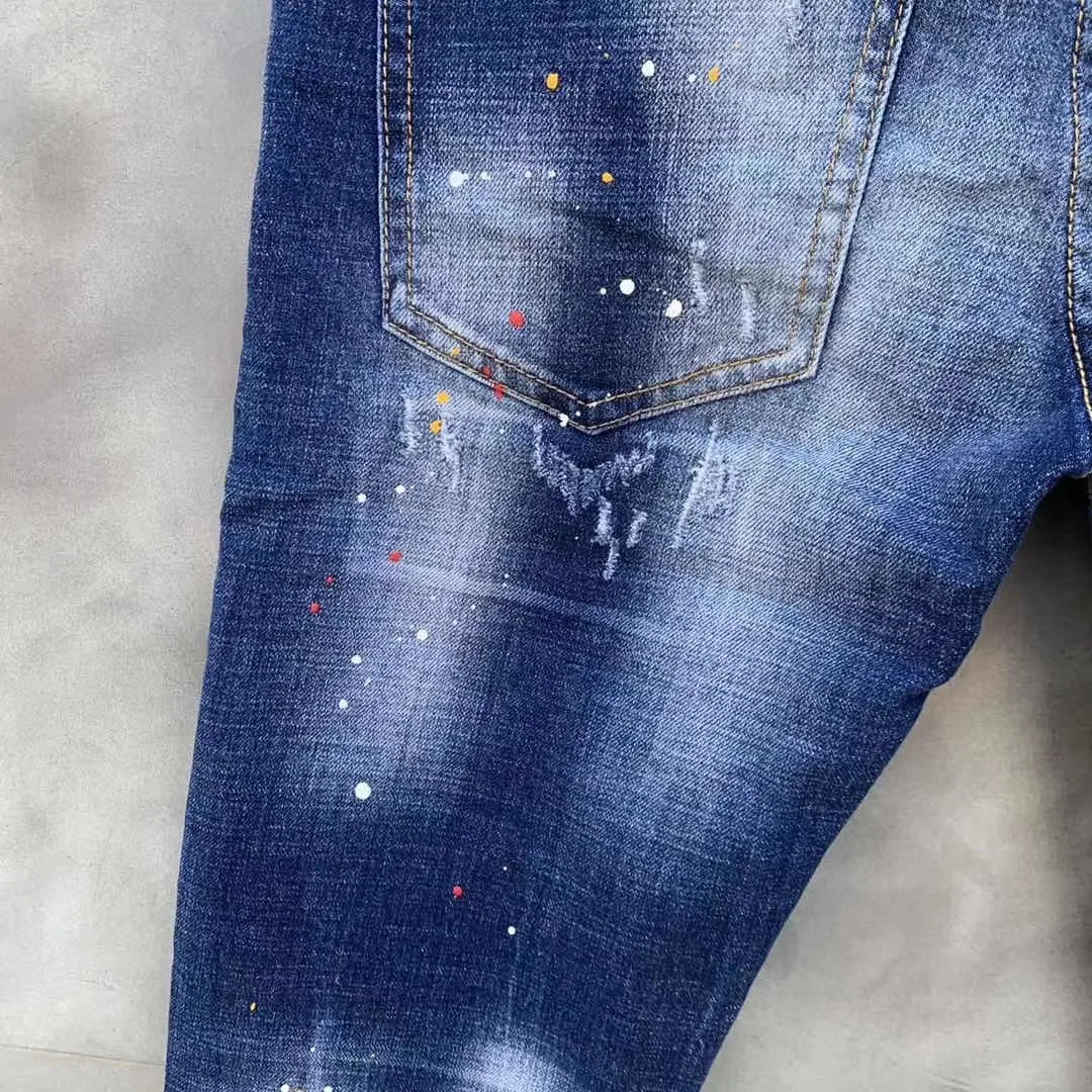 Blue jeans classic,Authentic DSQUARED2,Retro,Italian brand ,Women/Men Jeans,locomotive,Jogging jeans,Dsq001