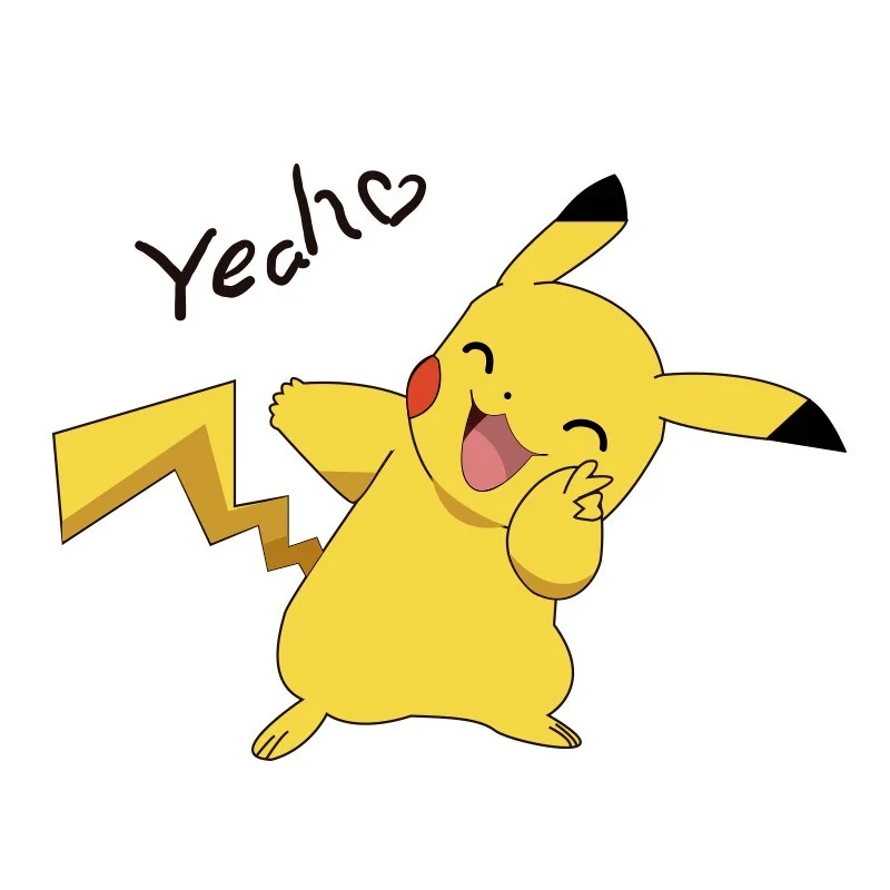 Наклейка на стену с покемоном Пикачу украшение для детской комнаты граффити