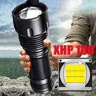 Фонарик Xhp100.2, 9 ядер, светодиодный, 18650, 26650, аа, алюминиевый, масштабируемый