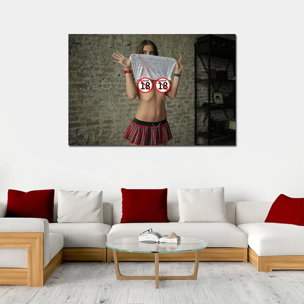 Miniskirt Sexy Girl Photo Nordic Style Wall Pictures Posters and Prints Canvas Art Painting For Living Room Decor | Дом и сад