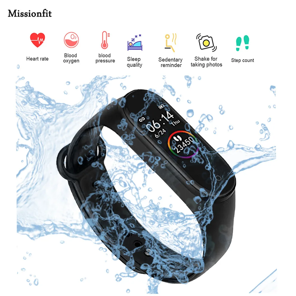 

M4 Smart Band Fitness Trcker Sport Bracelet Pedometer Heart Rate Blood Pressure Bluetooth Health Wirstband Waterproof Smartband
