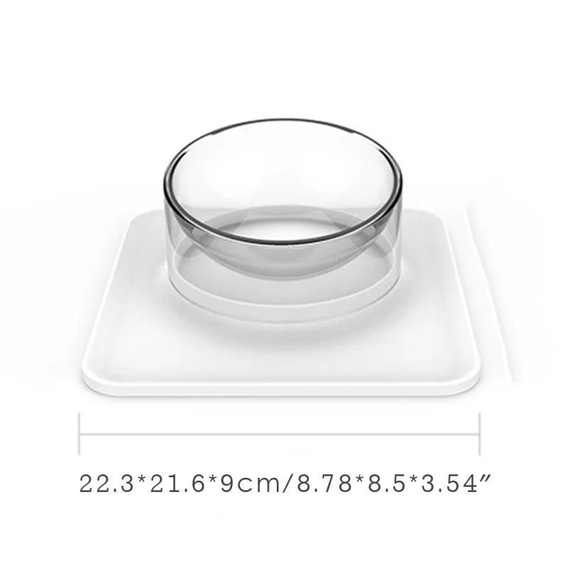 

Pet Dog Feeder Magnetic Bowl Tilted 10 Cat Slow Feed Drinking Overflow-proof Non-slip Durable Pet Supplies