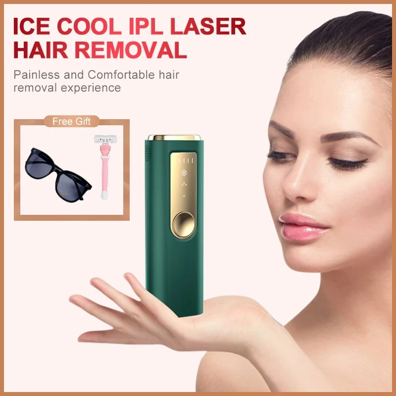 

IPL Painless Freezing Point Epilator 300000 Flashes Permanent Laser Hair Removal Electric Depilador Whole Body Bikini Remover