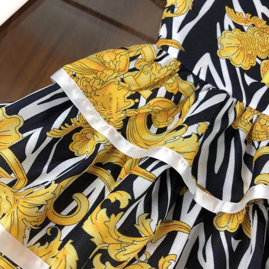 

Girls dress 2021 new summer dress big children net red ocean chiffon princess dress children summer girl skirt