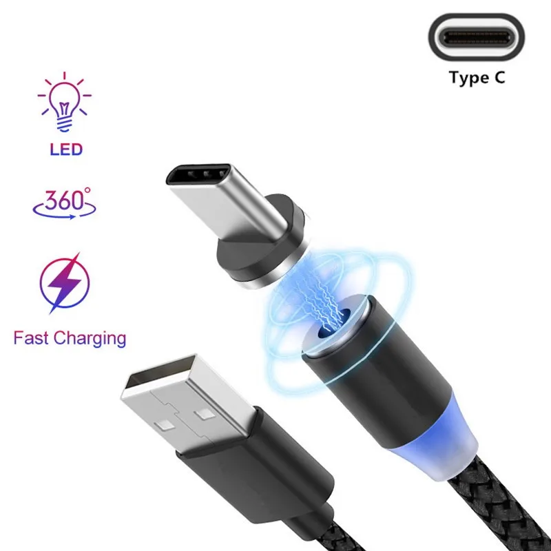 Магнитный кабель для быстрой зарядки телефона типа C 1 м samsung Galaxy A40 A50 A70 A70S M30S USB