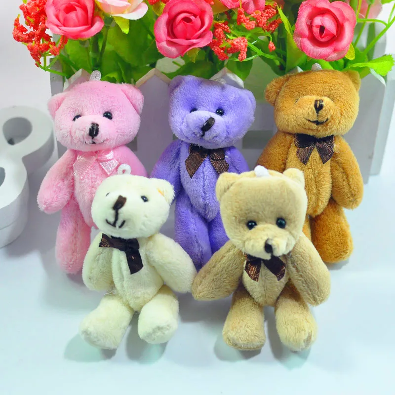 1 шт. 8 см Kawaii маленькие мишки плюшевые мягкие игрушки жемчужные бархатные куклы