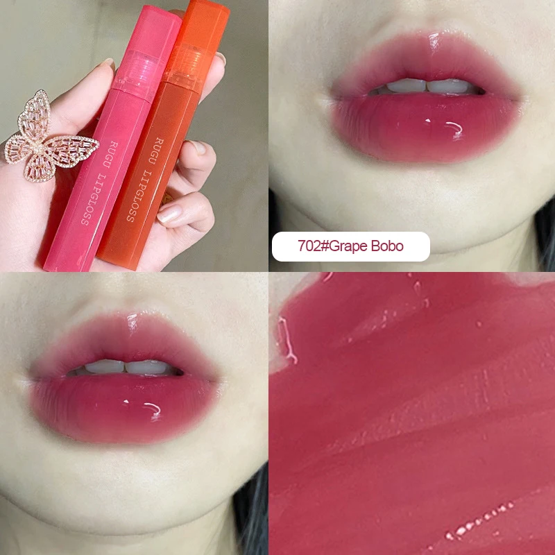 

Tube Lip Gloss Labial Water-light Mirror Lip Glaze Not Fade Lip Tint Lasting Moisturize Cosmetic Lipstick Maquillaje Beauty Care