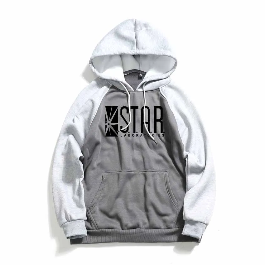 Мужская толстовка с капюшоном Черная Толстовка длинным рукавом и принтом звезд