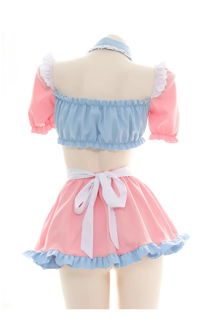 

Two-Dimensional Sexy Uniform Suit Lingerie Outfit Navel Nightdress Home Service Pajamas Maid Exotic Senssuales Lolita Costume