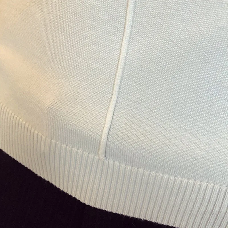 

New Summer Men T-shirt Knitted Short Sleeves Top Men's Solid Color Half High Collar Sweater Pullover T Shirt Slim Knitted Tees