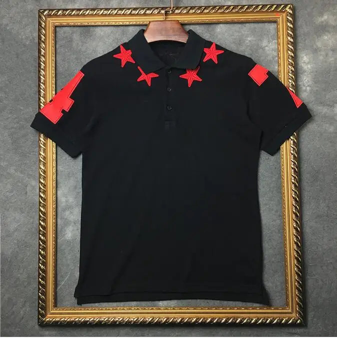 

Novelty 2020 unisex New Punk High Brand 7 4 Star Fashion Polo Shirts Shirt Hip Hop Skateboard Cotton Polos Top Tee #410