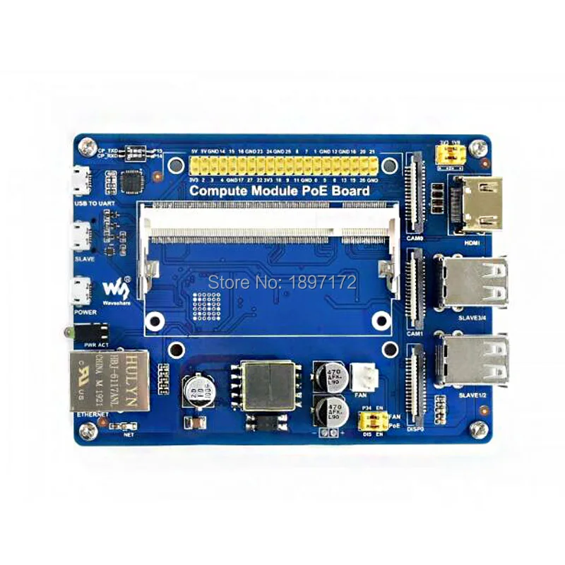 Компьютерный модуль io board с функцией poe для raspberry pi см3/cm3l/см3 plus/см3 plus