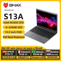 newest bmax s13a 13 3 celeron n3350 1920x1080 ips notebook 8gb ram 128gb rom laptops windows 10 computer13p