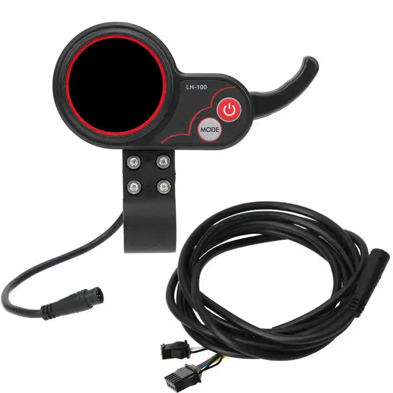 

E-Bike 24V 36V 48V 60V LED Display Thumb Throttle 2 in 1 Manual Control Panel Dashboard Throttle for Electric Bicycle Scooter