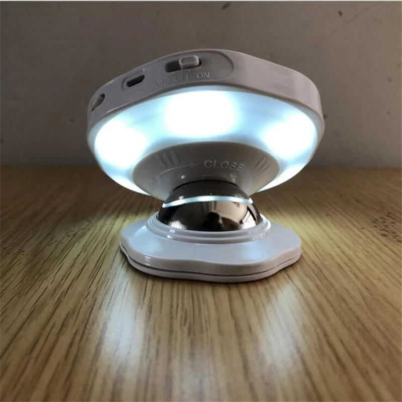 Перезаряжаемый светодиодный ночник с поворотом на 360 градусов настенный