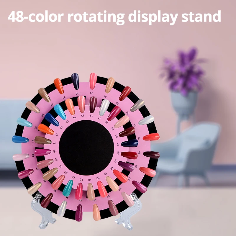 Маникюрный салон вращающийся дисплей 48 цветов s гель лак для ногтей диаграмма